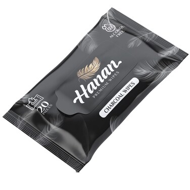 Hanan Charcoal Wet Wipes 20S