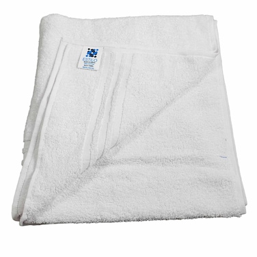 Estilo Bath Towel Plain White