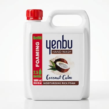 Yenbu Foaming Hand Wash Coconut Calm Refill 1l