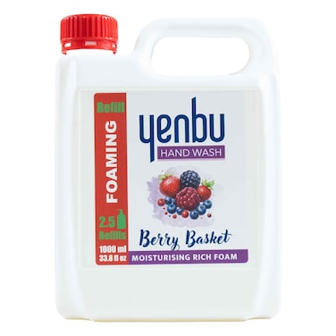Yenbu Foaming Hand Wash Berries Basket Refill 1l