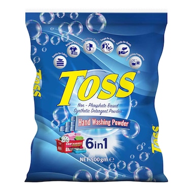 Toss Blue Detergent Powder Sachet 500g