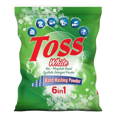 Toss White Detergent Powder Sachet 500g