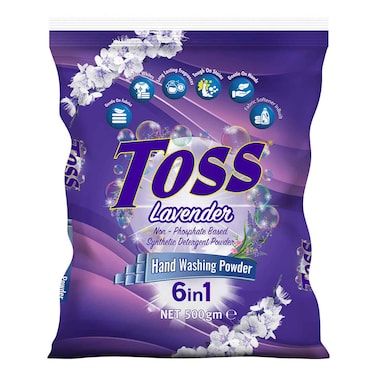 Toss Lavender Detergent Powder Sachet 500g
