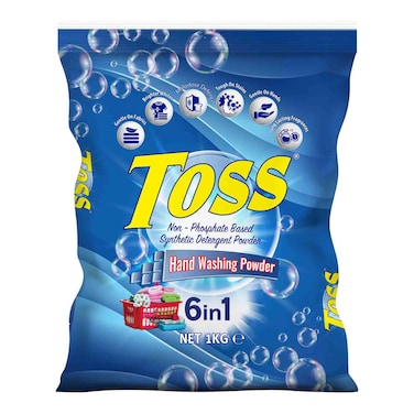 Toss Blue Detergent Powder Sachet 1kg