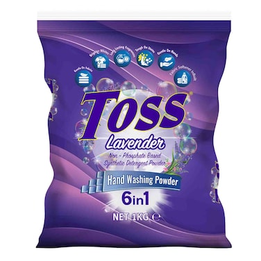 Toss Lavender Detergent Powder Sachet 1kg