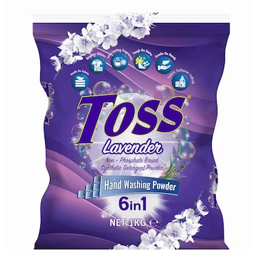 Toss Lavender Detergent Powder Sachet 1kg
