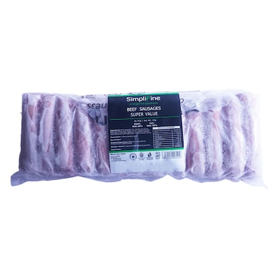 Simplifine Beef Sausages Super Value  1Kg