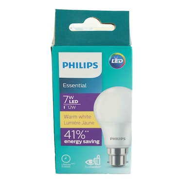 Philips Essential Led Bulb G3 7W B22 Warm White