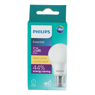 Philips Essential Led Bulb G3 5W E27 Warm White