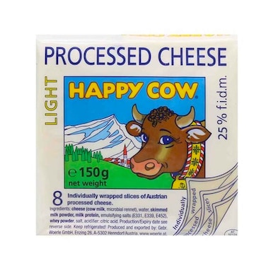 Happy Cow Light 8 Cheese Slices 150G