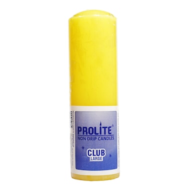 Prolite Fancy Candle Large Yellow 1Pc