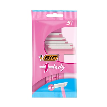 BIC 1 Lady Disposable RazorPack of 5