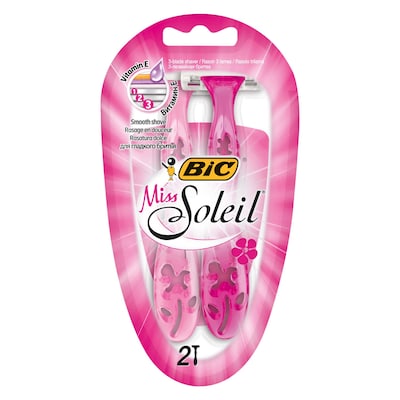 BIC Miss Soleil Pink Women's Disposable Razors  Pack of 2