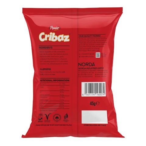 Cribaz Tomato Potato Chips 45G