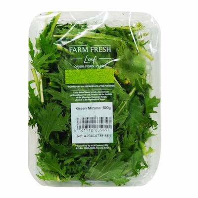 Farm Fresh Green Mizuna 100G