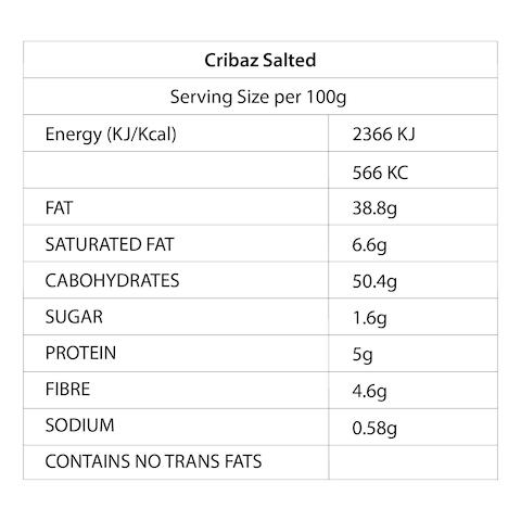 Cribaz Salted Potato Chips 45G