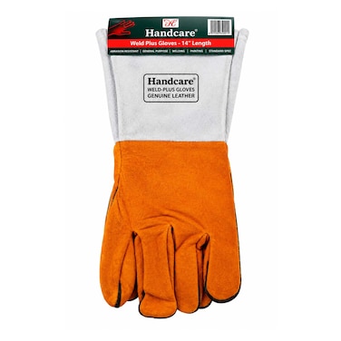 HandCare Heavy-Weight Industrial Gloves Black/Orange 300g 18-inch