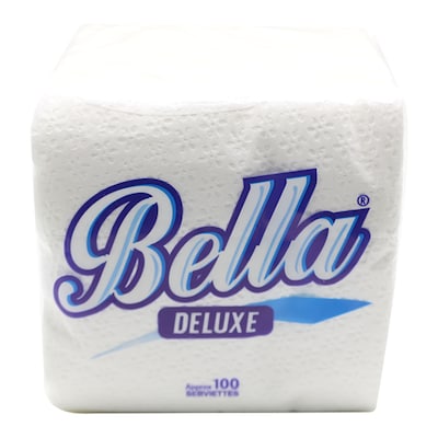 Bella Serviettes White 100 Pieces