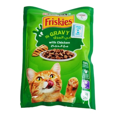 Purina Friskies Chicken In Gravy Wet Cat Food 85g