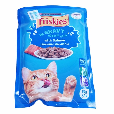 Friskies Cat Food Salmon In Gravy 85g