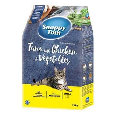 Snappy Tom Cat Tuna Chicken Vegetable 1.5Kg