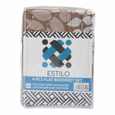 Estilo Bedsheet Printed 5X6 Queen