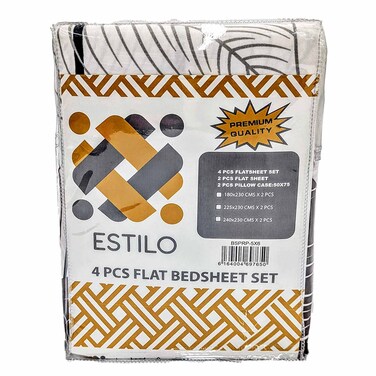 Estilo Premium Bedsheet Printed 5X6 Queen