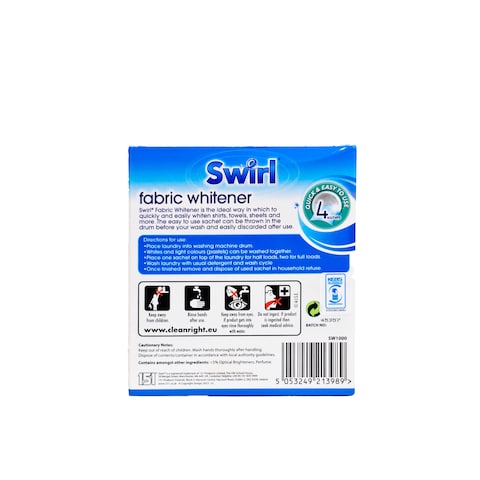 Swirl Fabric Whitener 4pk 30g