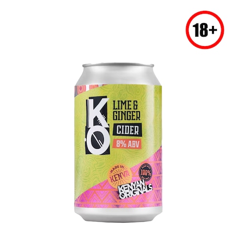 Kenyan Original Cider Lime  Ginger Can 330M
