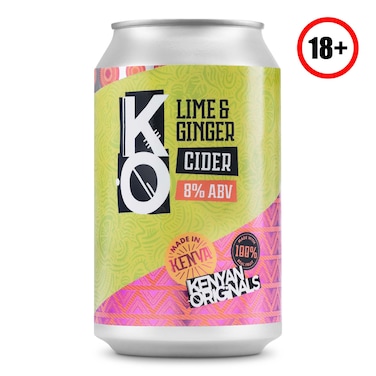 Kenyan Original Cider Lime  Ginger Can 330M