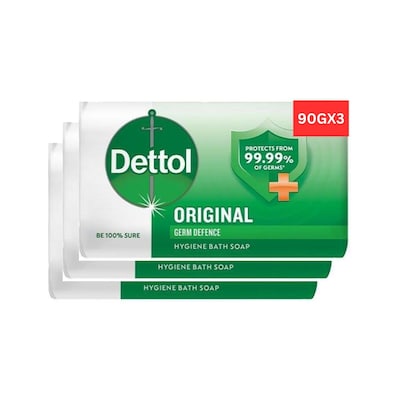 Dettol Bar Soap Original 90Gx3
