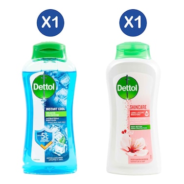 Dettol Instant Cool &amp; Skincare Antibacterial Body Wash Value Pack