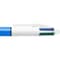 BIC 4 Colours Original Medium Retractable Ball Pens Fine Point (1.0 mm) - Blister of 1
