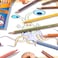 BIC Kids Evolution Stripes Colouring Pencils - Assorted Colours, Pack of 12