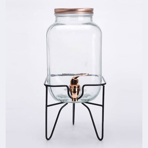 Shokki Glass Jar Wmtl Stand 0143A