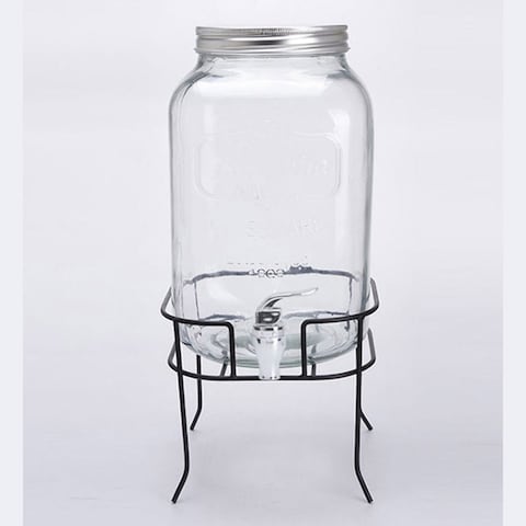 Shokki Glass Jar Wmtl Stand 0143A
