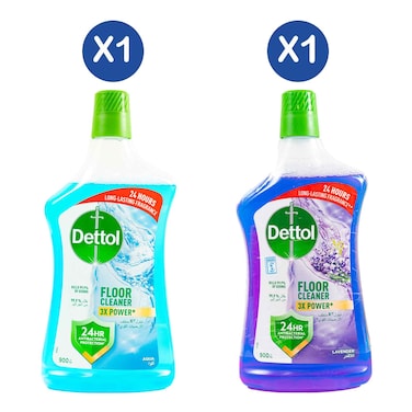 Dettol Multi Action Floor Cleaner Lavender &amp; Aqua 900ml Value Pack