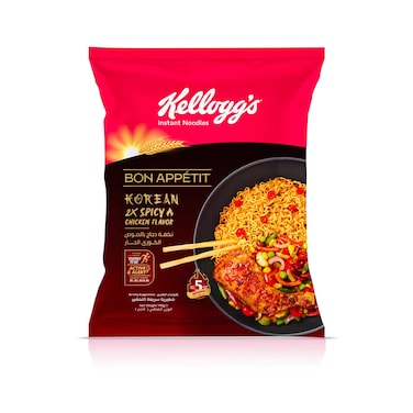 Kelloggs Bon Appetit Korean 2X Spicy Chicken Noodles 140G