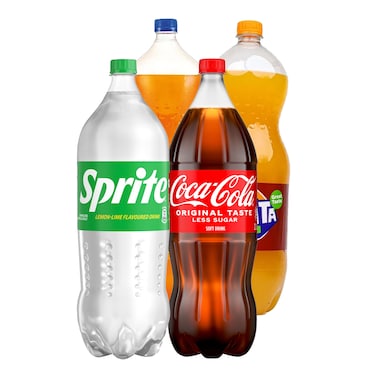 Coca Cola Soda Assorted 2L X Pack Of 4