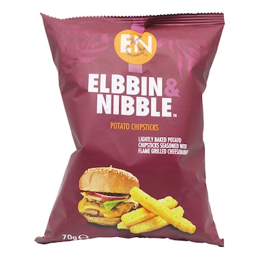 Elbbin  Nibble Potato Cheese Burger Chips Stick 70G