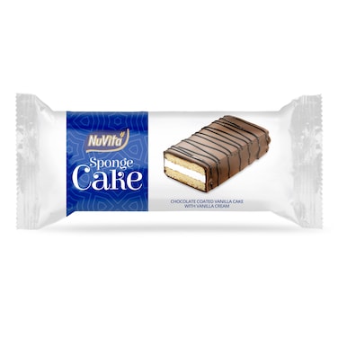 NuVita Chocolate Coated With Vanilla Cream Sponge Cake 33g