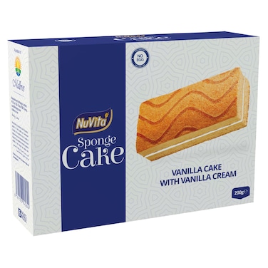 NuVita Vanilla Cream Sponge Cake 200g