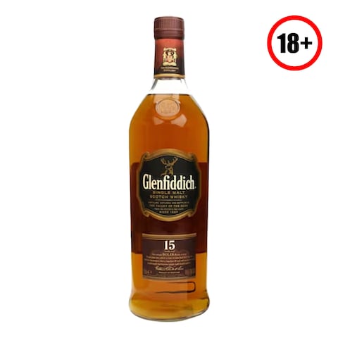 Glenfiddich 15 Year Old Single Malt Scotch Whisky 1L