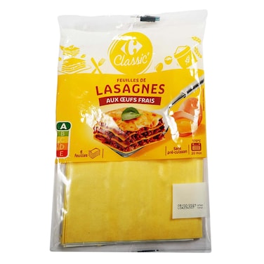 Carrefour Lasagna Sheets 250g
