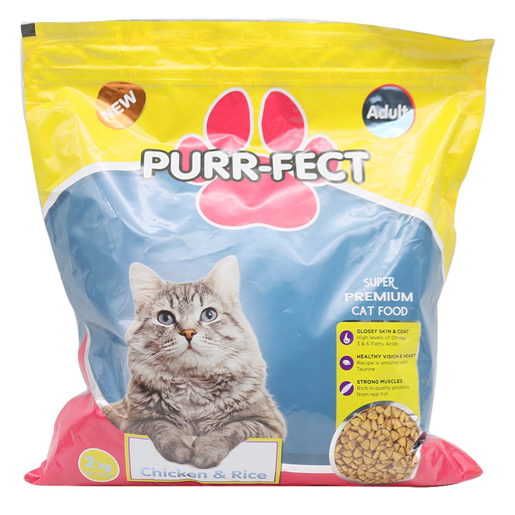 Purrfect Chicken And Rice Cat Food 2kg Online Carrefour Kenya