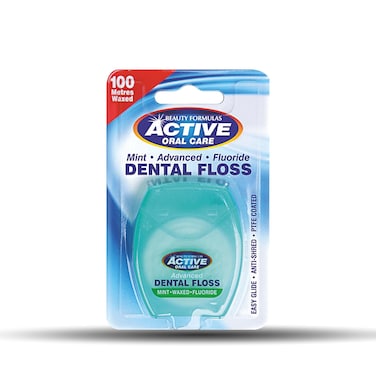 Active Advanced Mint-Waxed Floss 100M
