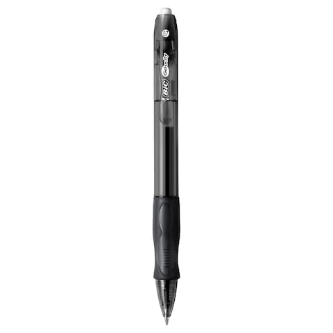 BIC Gel-ocity Original Retractable Gel Pens Medium Point (0.7 mm) - Black, Pack of 2