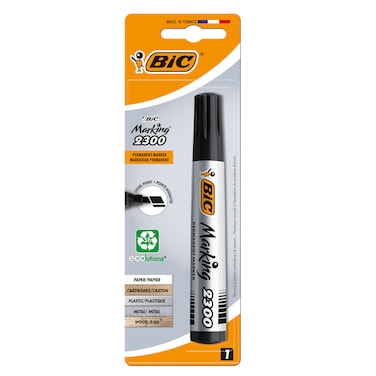 BIC Marking 2300 ECOlutions Permanent Markers Medium Chisel Tip Marker - Black, Pack of 1