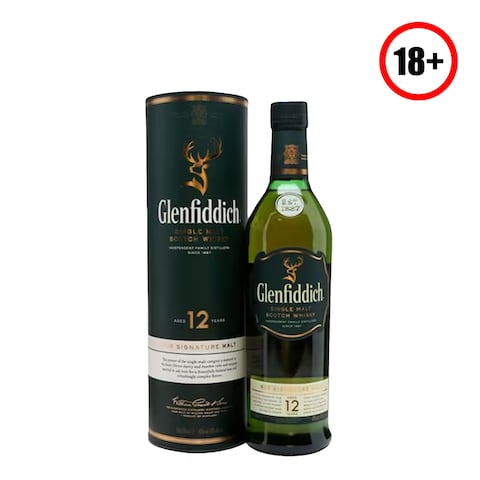 Glenfiddich 12 Year Old Single Malt Scotch Whisky 1L