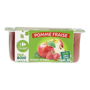 Carrefour Strawberry And Apple Fruit Compote 100g x 4pcs